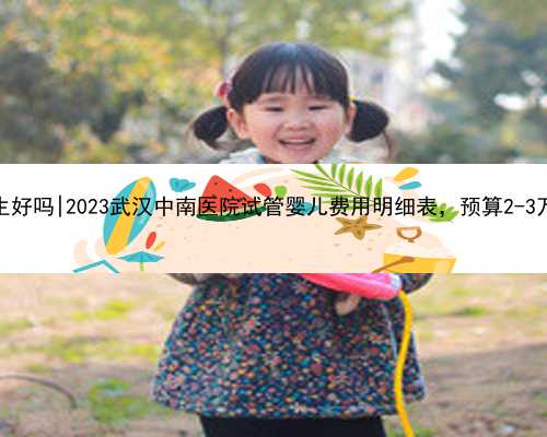 武汉代生好吗|2023武汉中南医院试管婴儿费用明细表，预算2-3万也足够